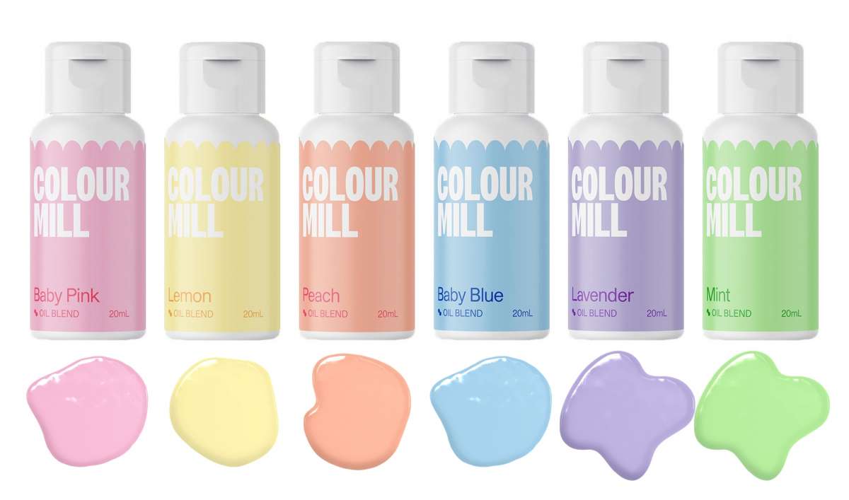 Colour Mill Öl Lebensmittelfarbe Pastel Edition 6 x 20 ml bakeryteam