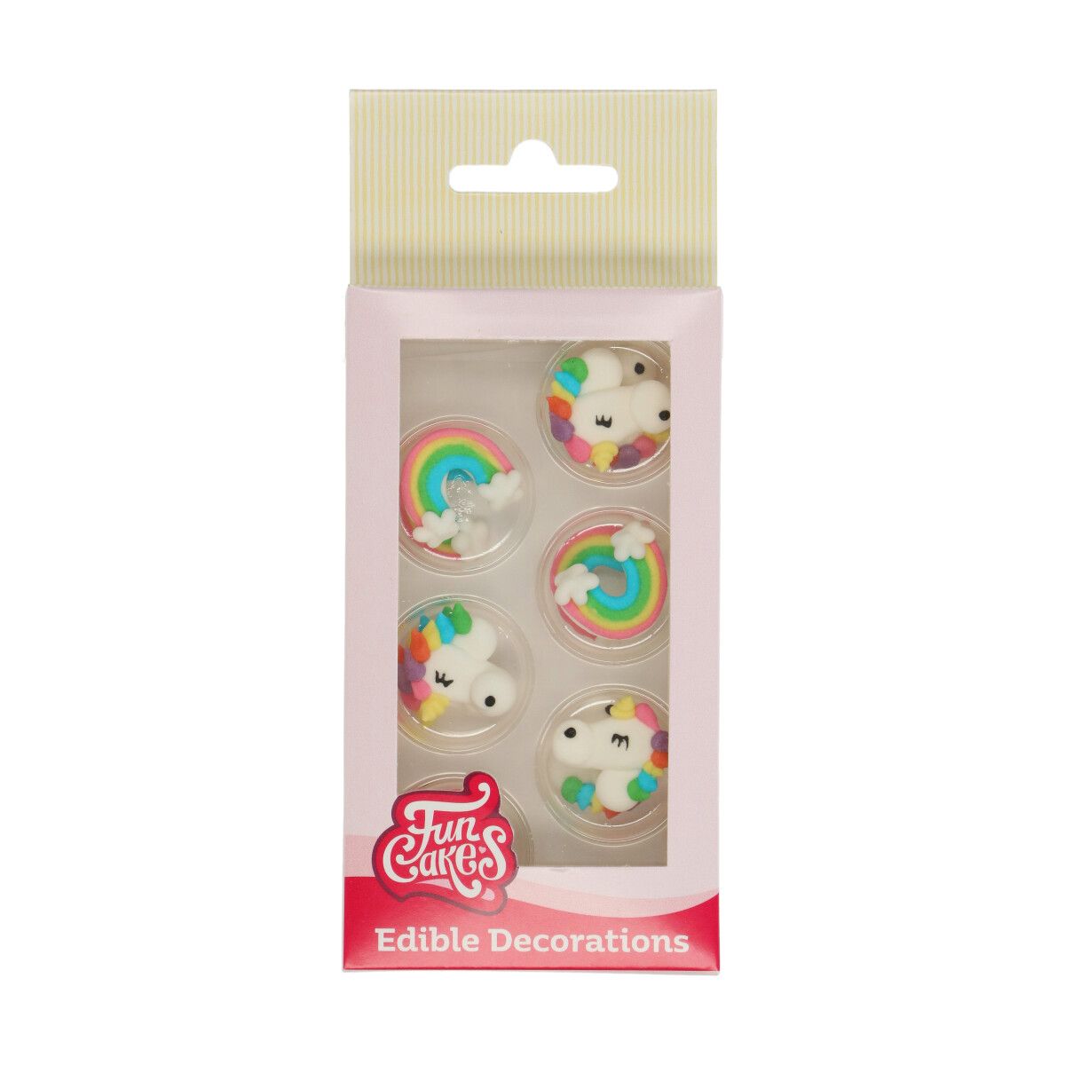 Zuckerdekor Einhorn &  Regenbogen 12 Teile