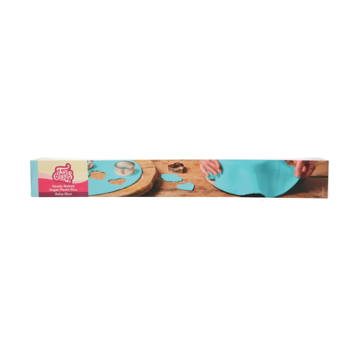Ausgerollte Fondantdecke Baby Blue / Babyblau 430 g