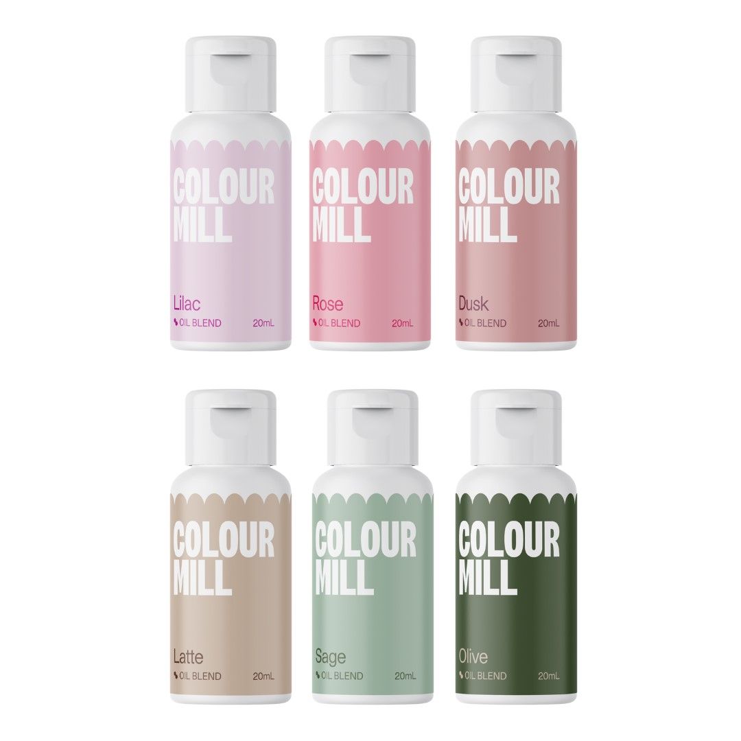Öl Lebensmittelfarbe Botanical Set 6 x 20 ml