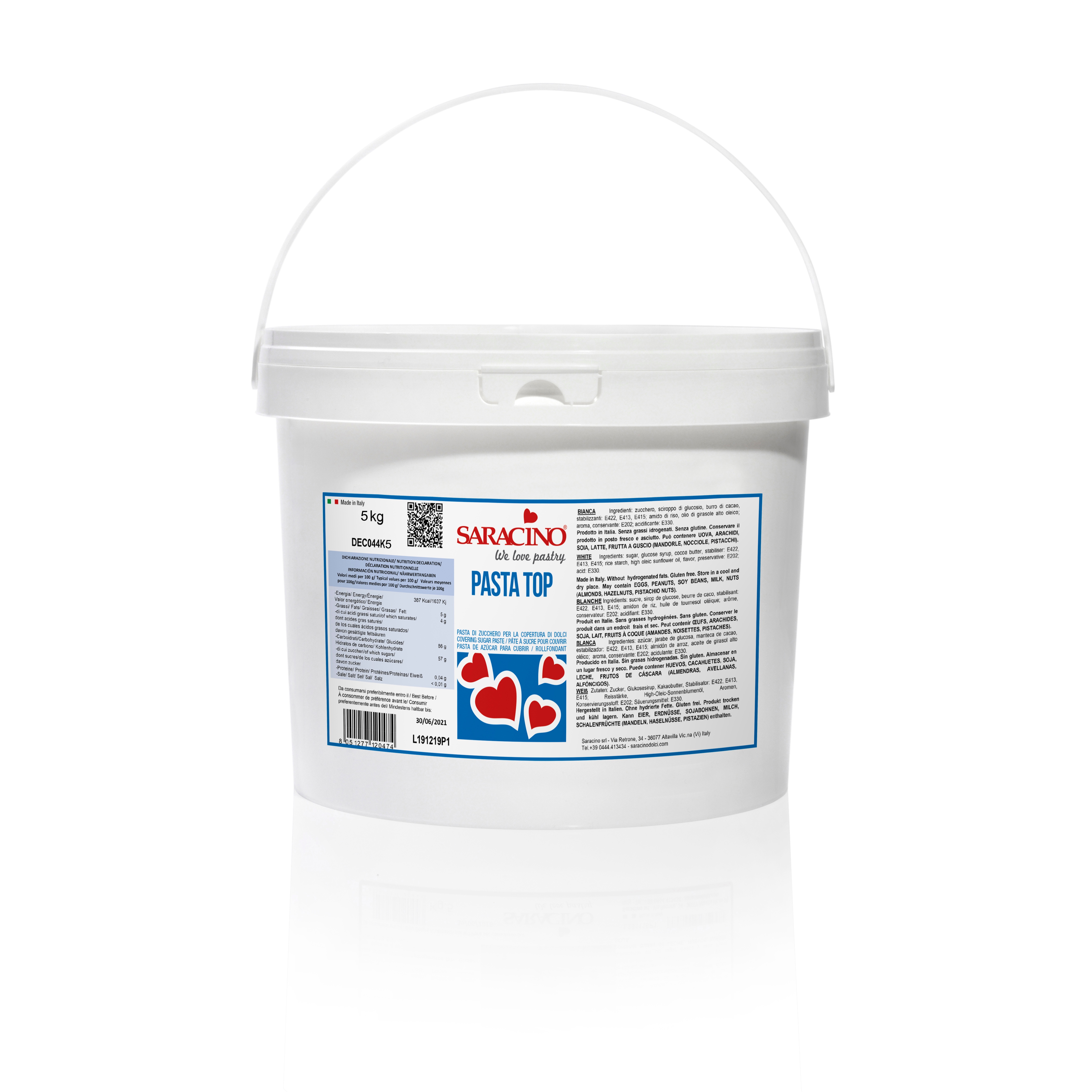 Pasta Top Fondant Weiß 5 kg
