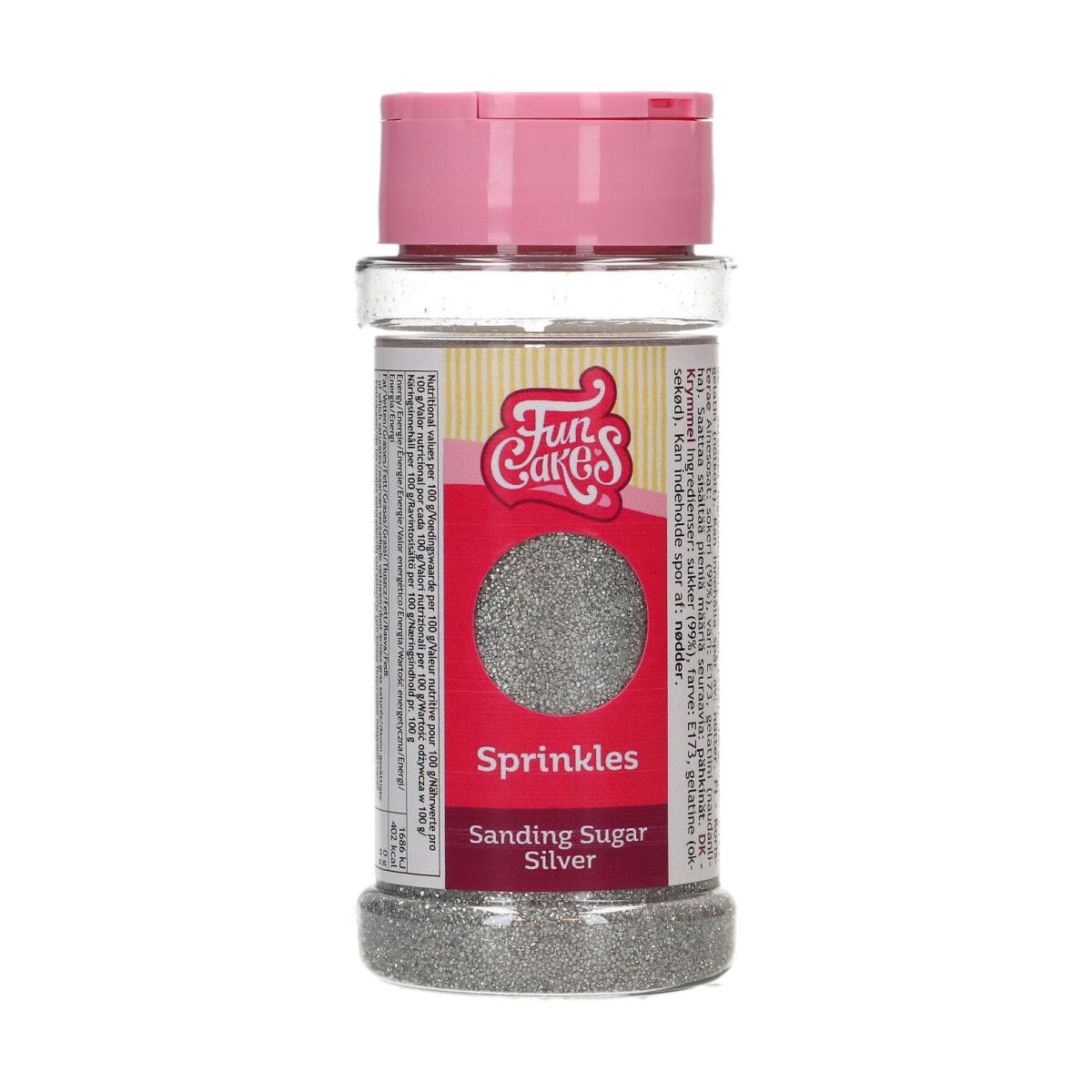 Farbzucker / Sanding Sugar - Silber 80 g Farbzucker / Sanding Sugar - Silber 80 g