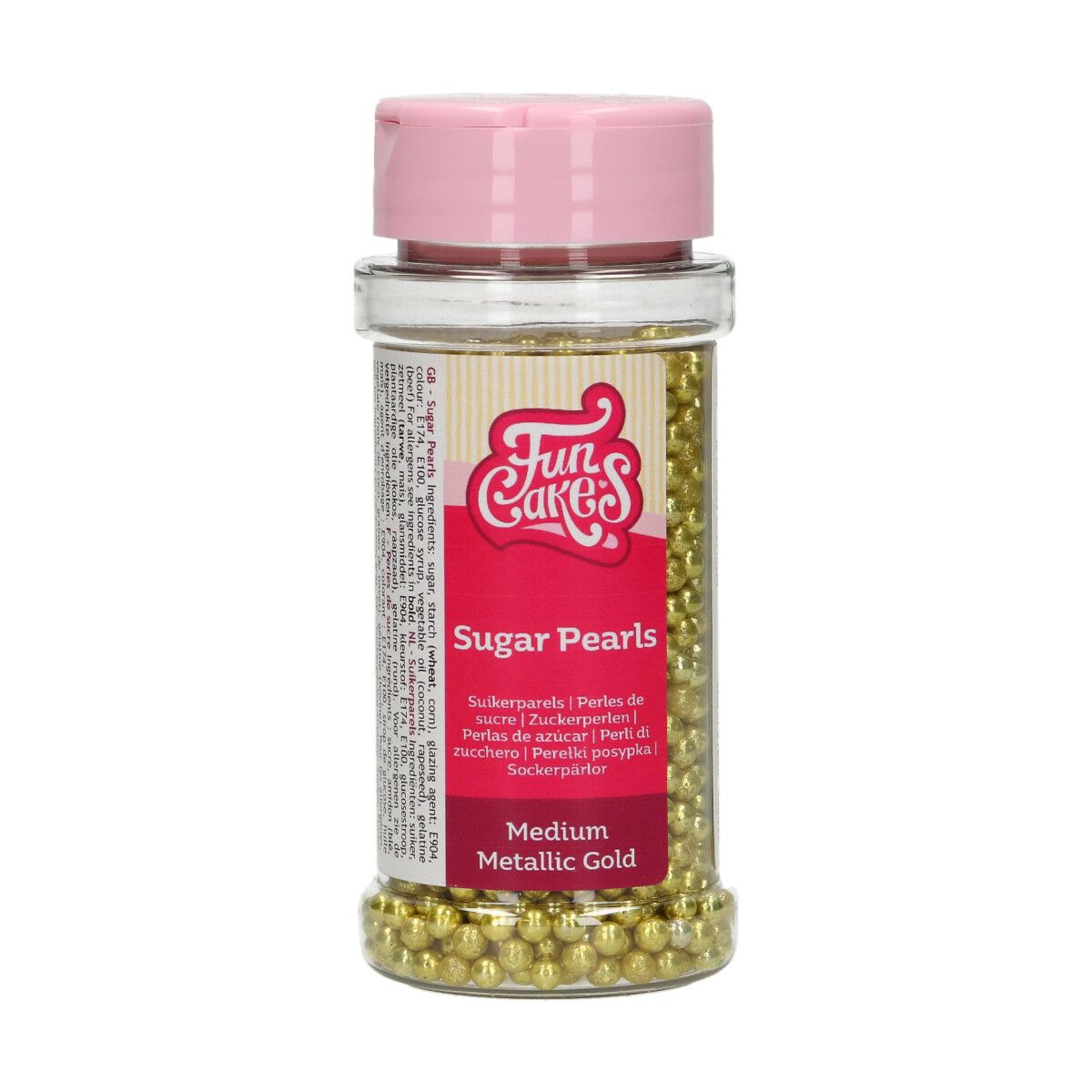 Sugar Pearls Medium (4 mm) Metallic Gold 80 g