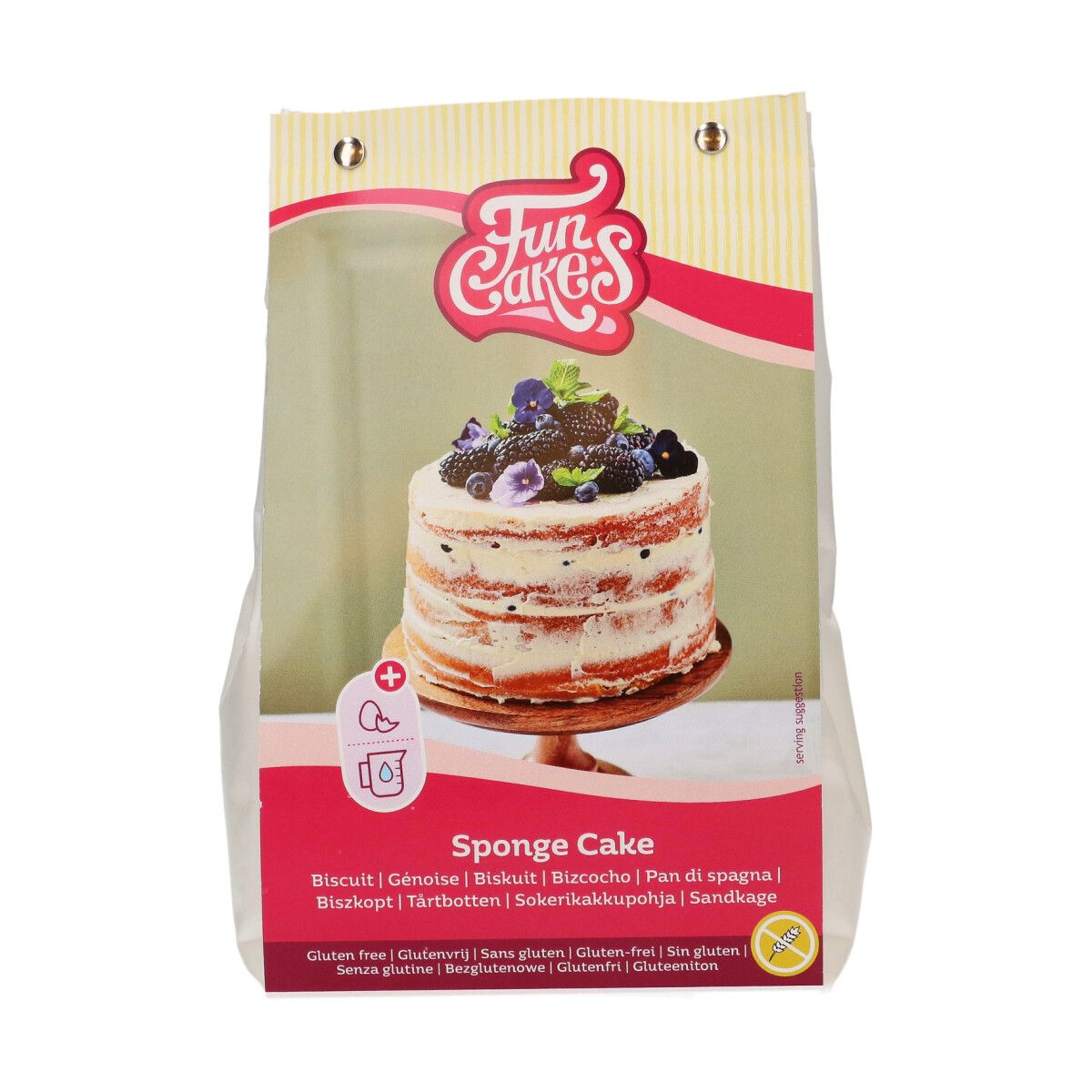 Sponge Cake Backmischung 500 g, Glutenfrei