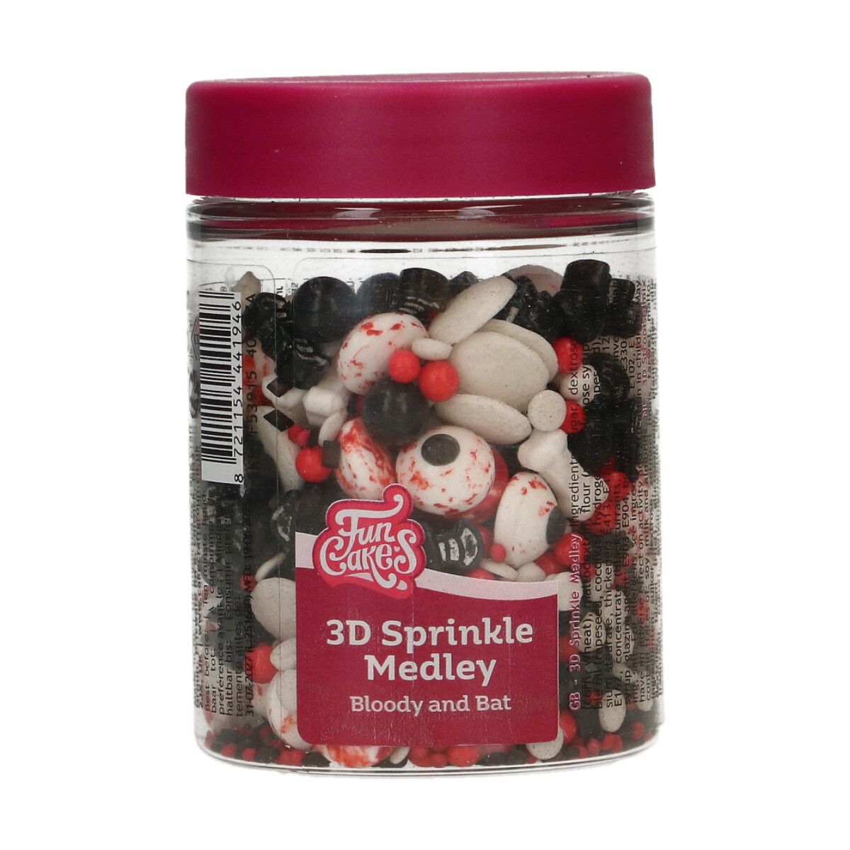 Halloween 3D Sprinkley Medley Bloody and Bat 70 g