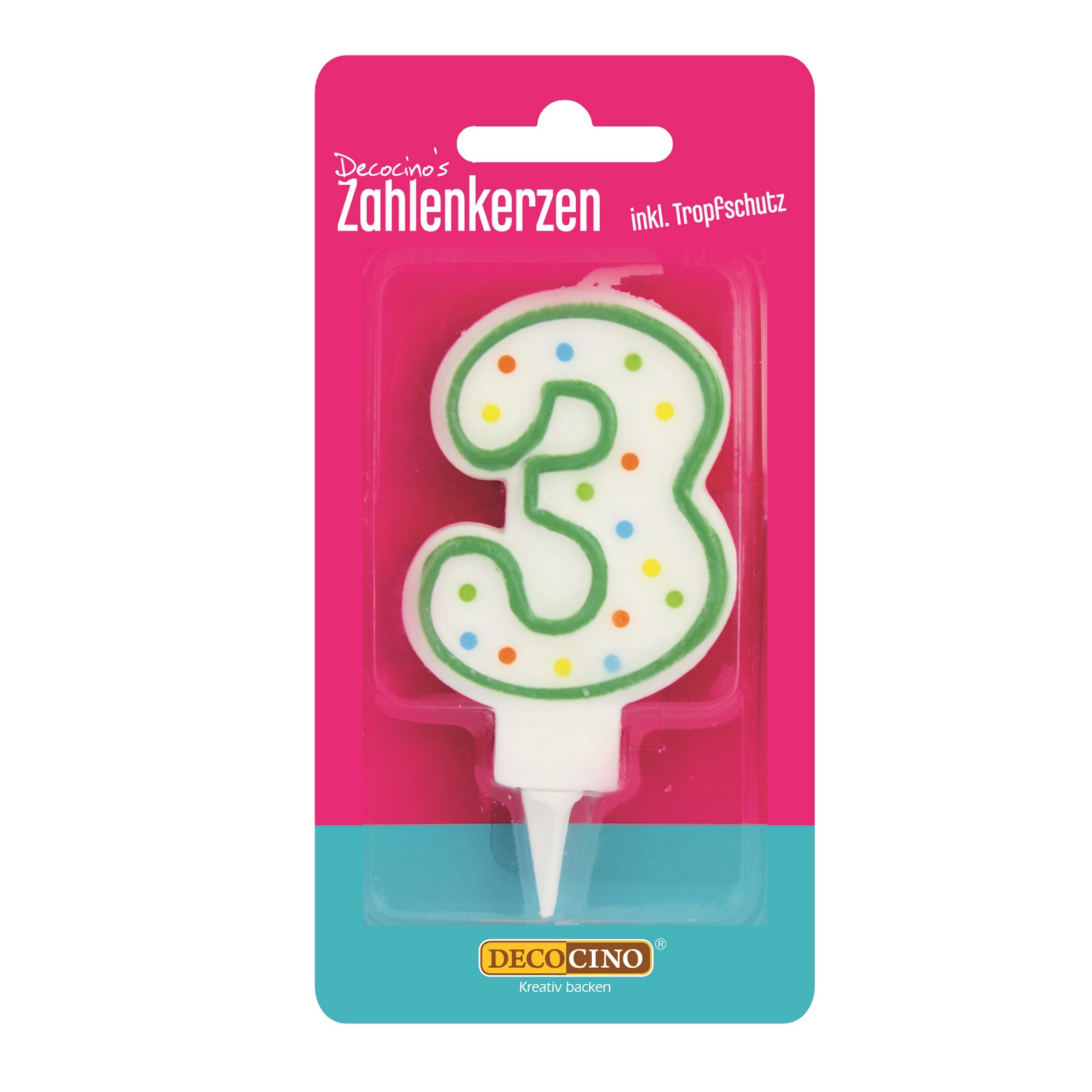 Zahlenkerze 3