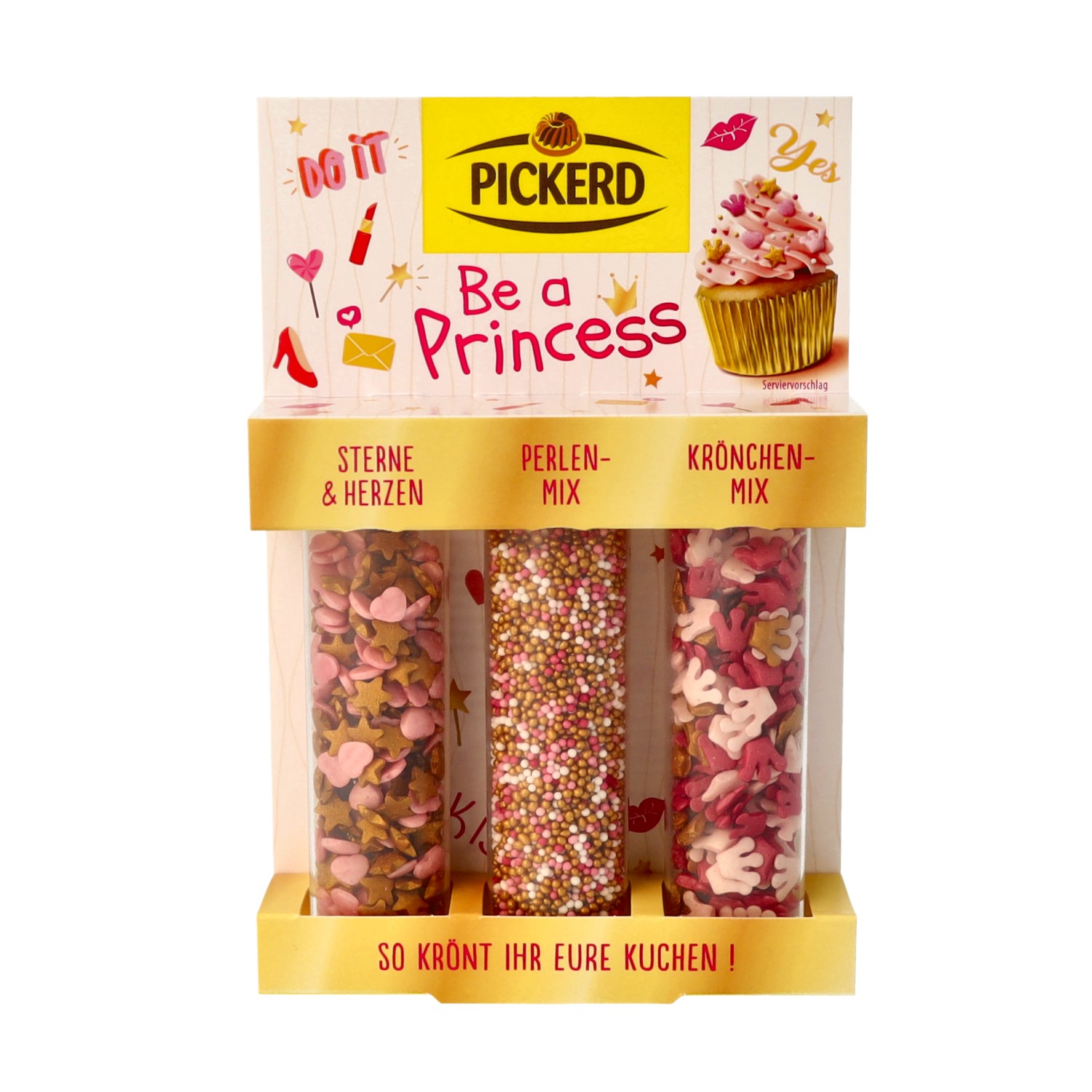 3er Set Dekor-Streusel Be a Princess 77 g - Sale