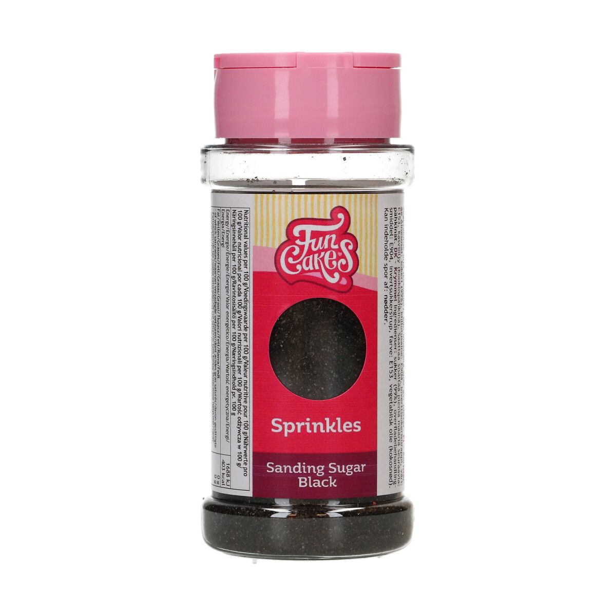 Farbzucker / Sanding Sugar - Schwarz 80 g