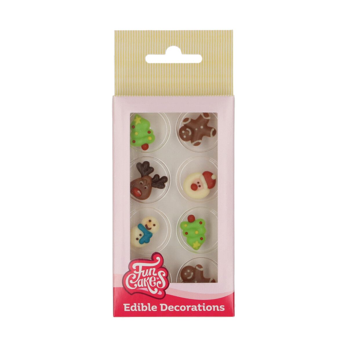 Schokoladendekorationen Buntes Weihnachtsset/8