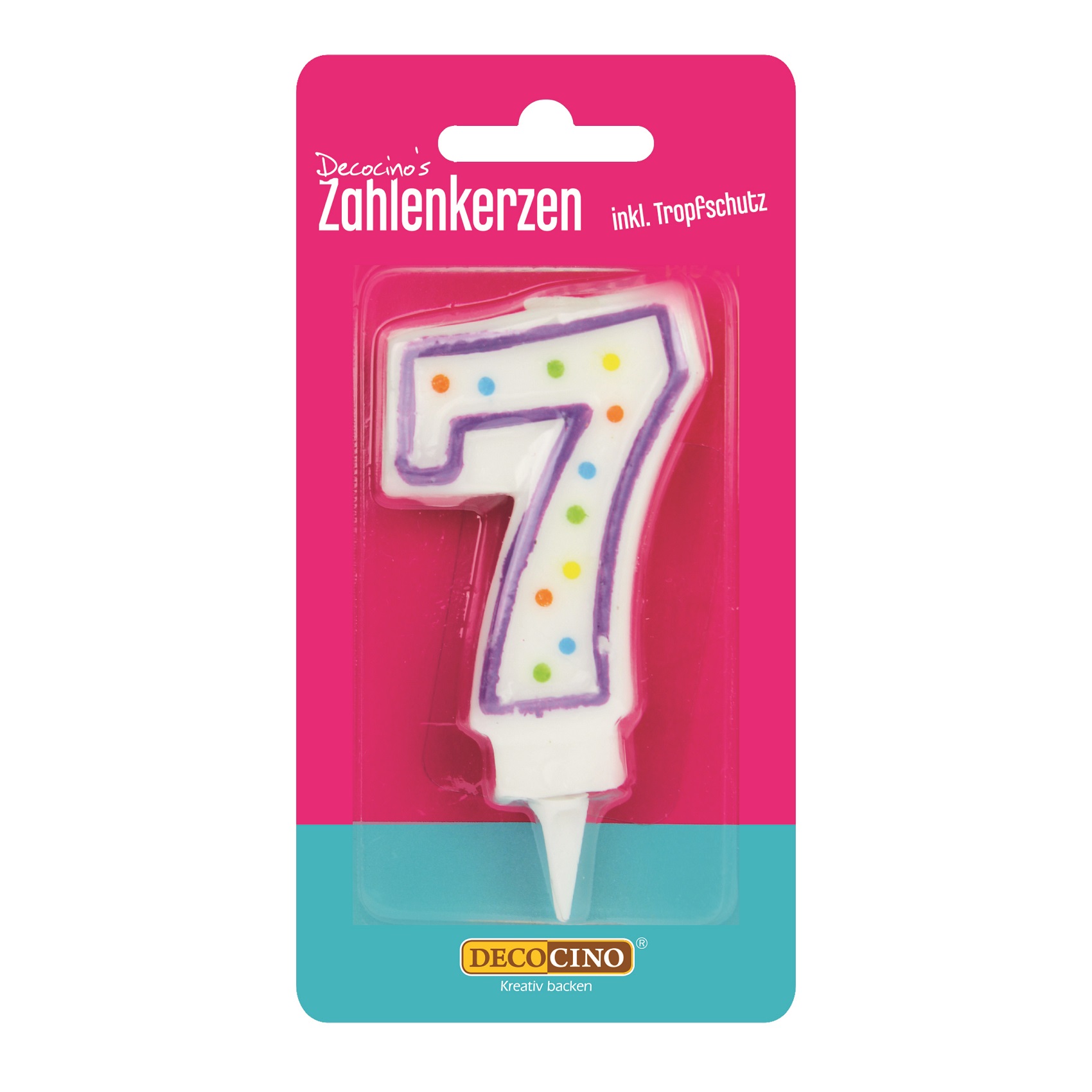 Zahlenkerze 7