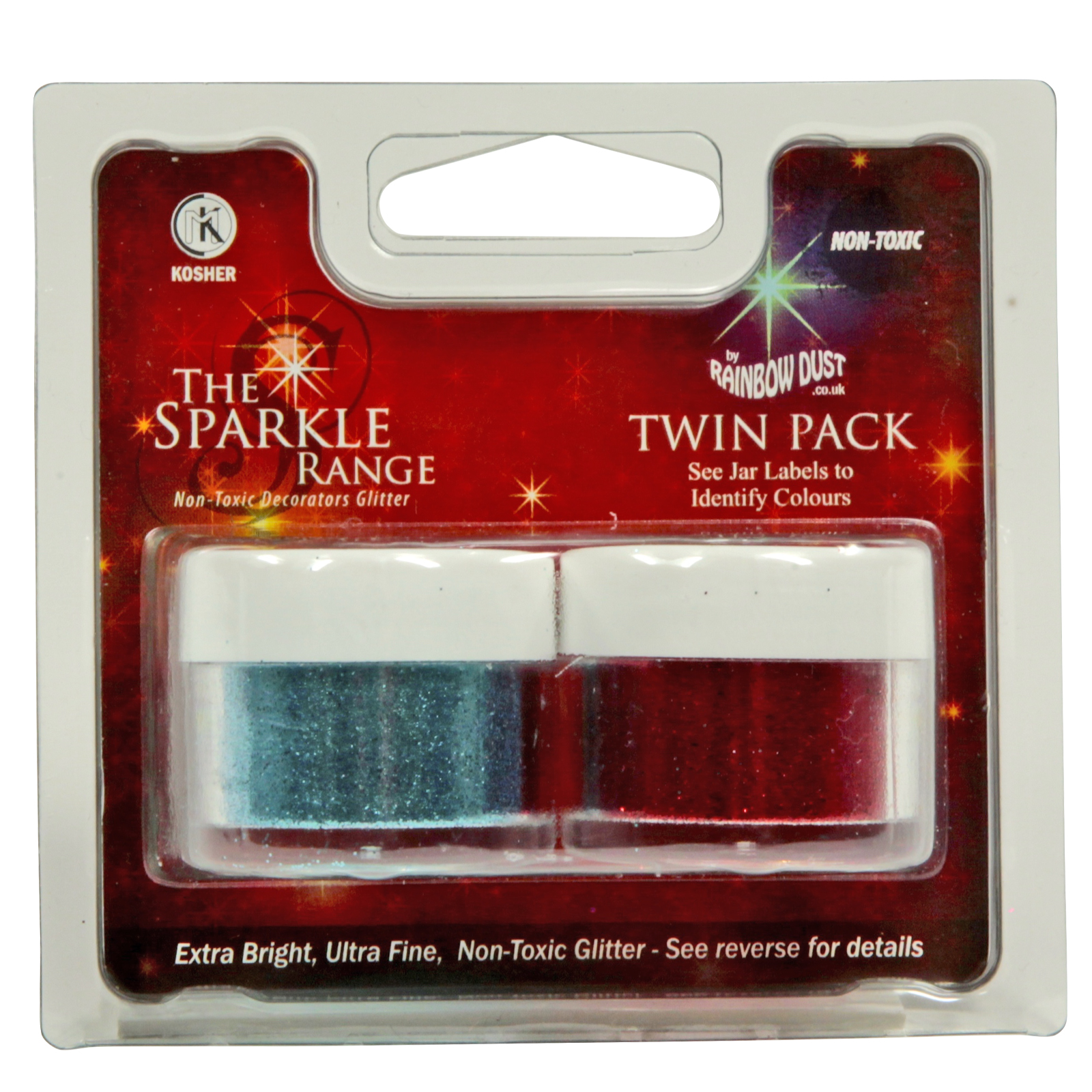 Sparkles Twin Pack Jewel Fire Red + Sky Blue