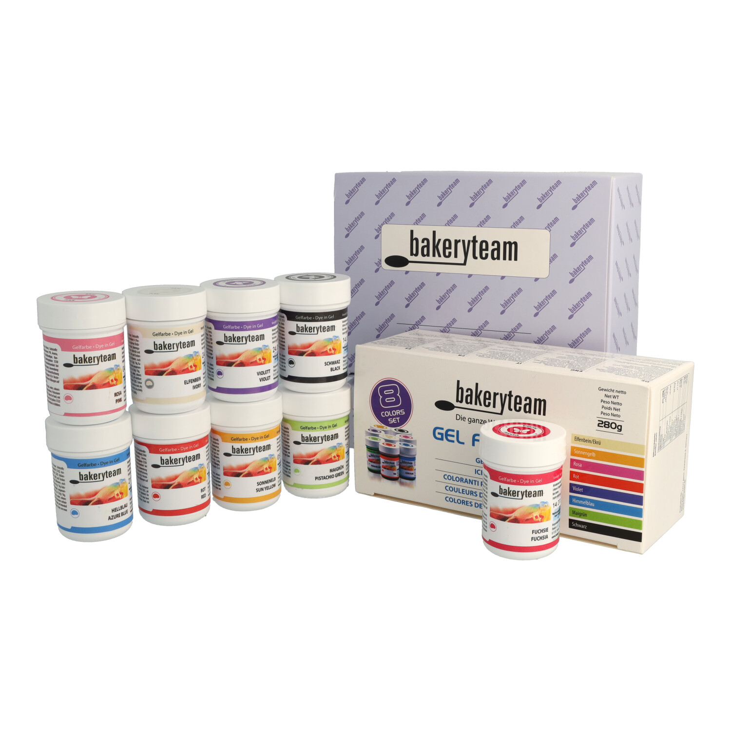1-14003-bakeryteam Lebensmittelfarben Set 8x35g + Fuchsia-6