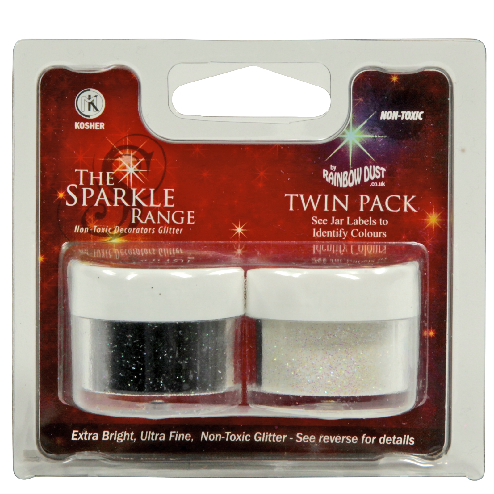Sparkles Twin Pack Hologram Black + White