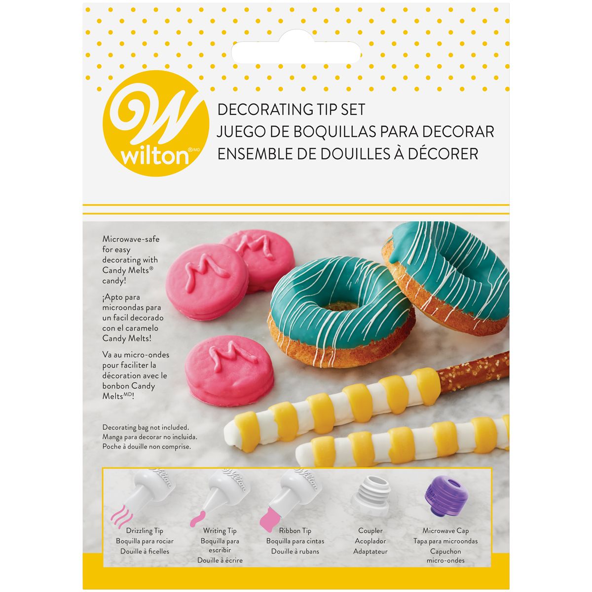 Candy Melt Tüllen-Set / Dekorations Tip-Set - 5 teilig