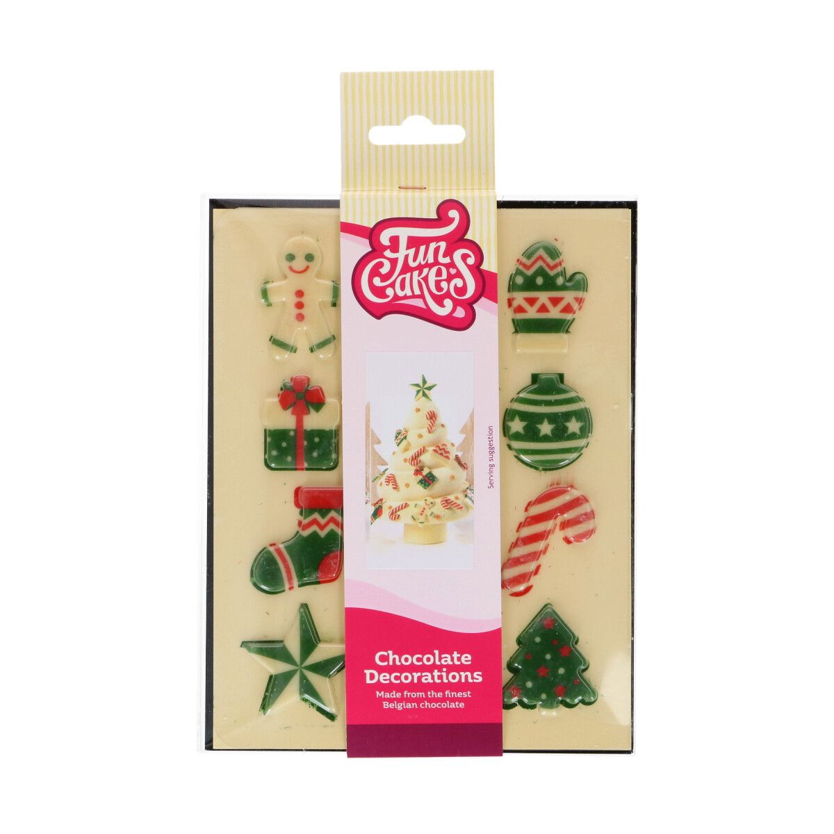 Schokoladendekorationen Weihnachtsfiguren Set / 12 Schokoladendekorationen Weihnachtsfiguren Set / 12