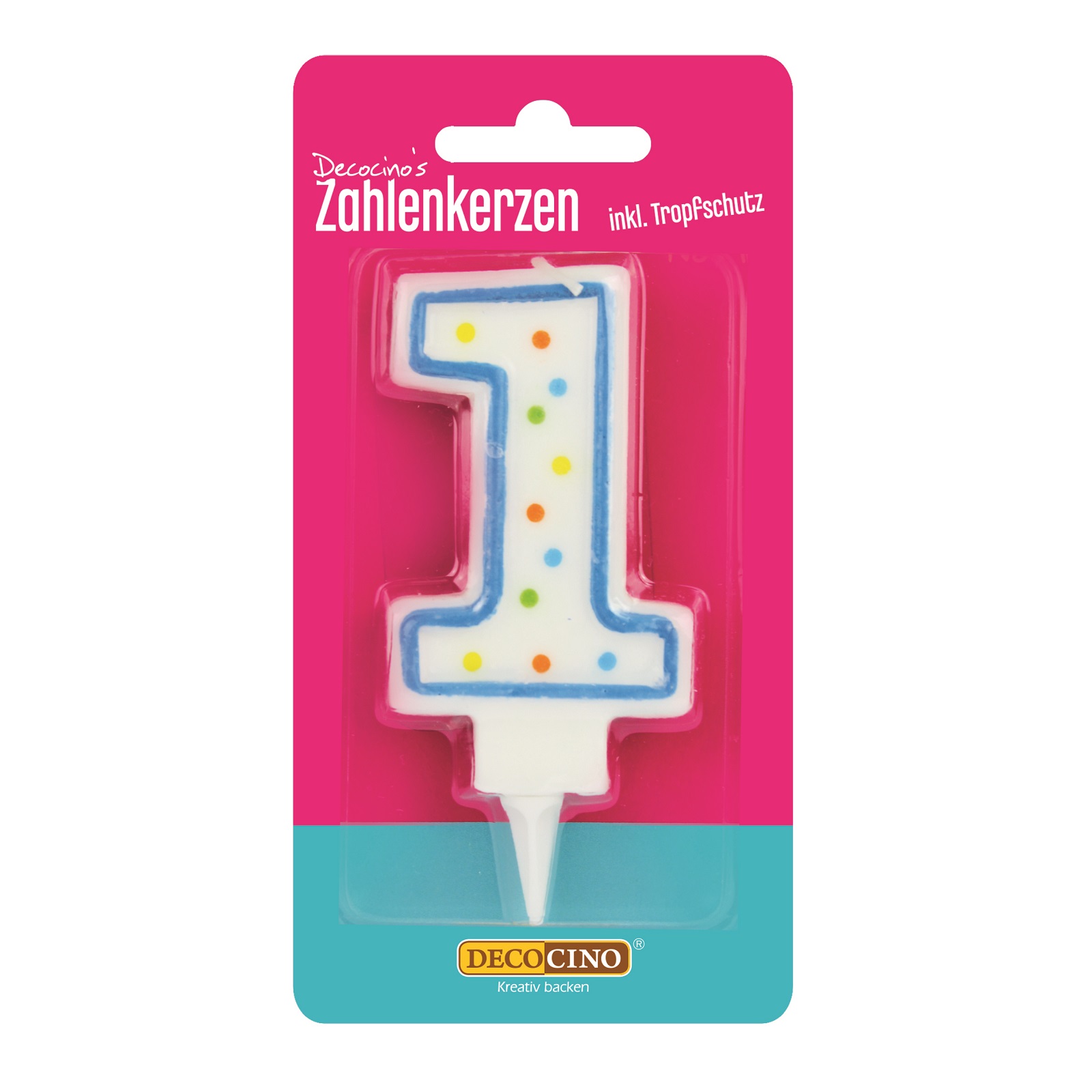 Zahlenkerze 1