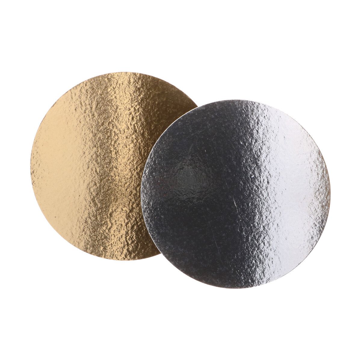 Cake Boards silber/gold rund Ø30 cm  3 Stück