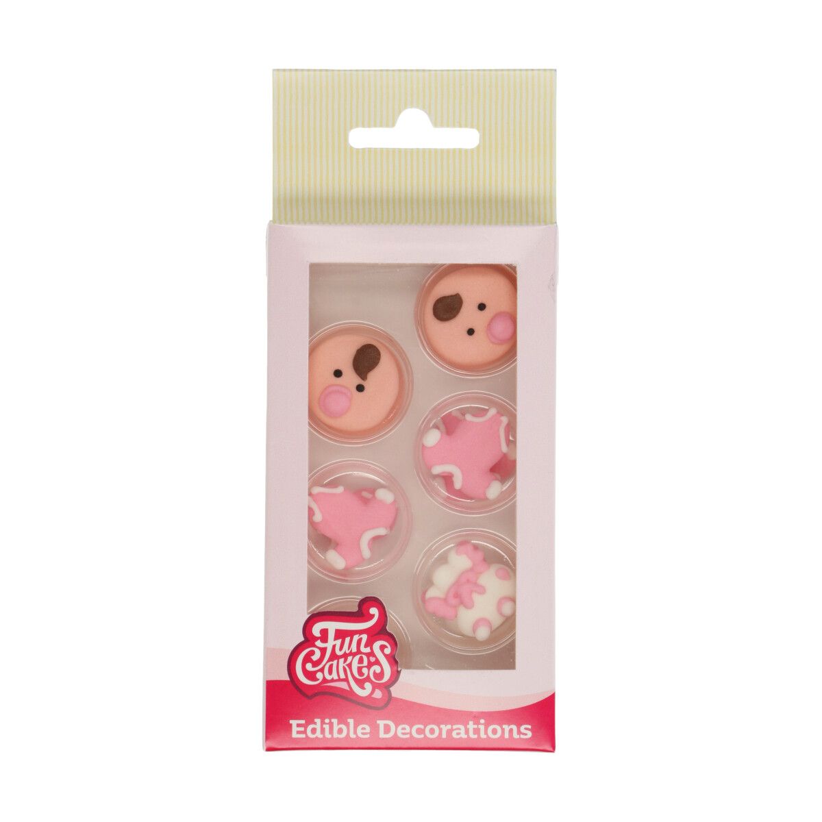 Zuckerdekor Baby Rosa Set (12 Teile)
