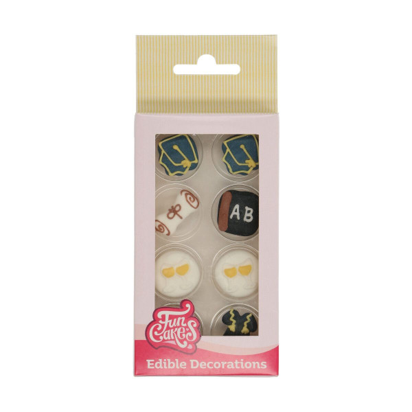 FunCakes Zuckerdekor Graduation / Uni-Schulabschluss Set 8 Teile, 6 g