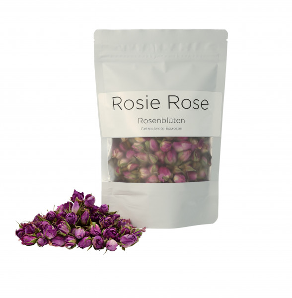 Rosie Rose© Damaszener ganze Getrocknete Essrosenblüten 75g
