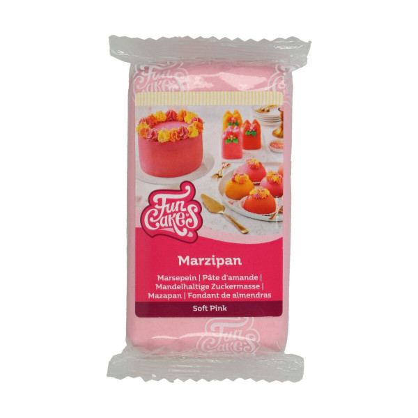 FunCakes Mandelhaltige Zuckermasse Soft Pink 250 g