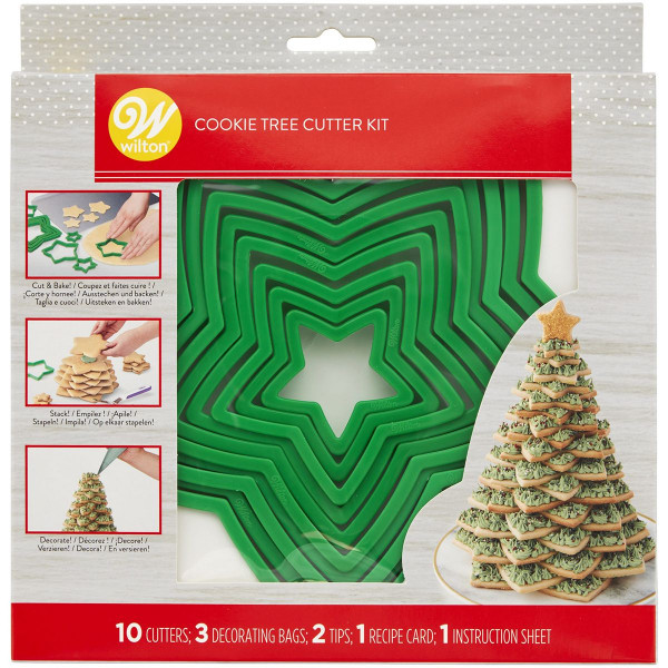 Wilton 3D Christmas Cookie Tree Plätzchen-Baum Cutter Set/15