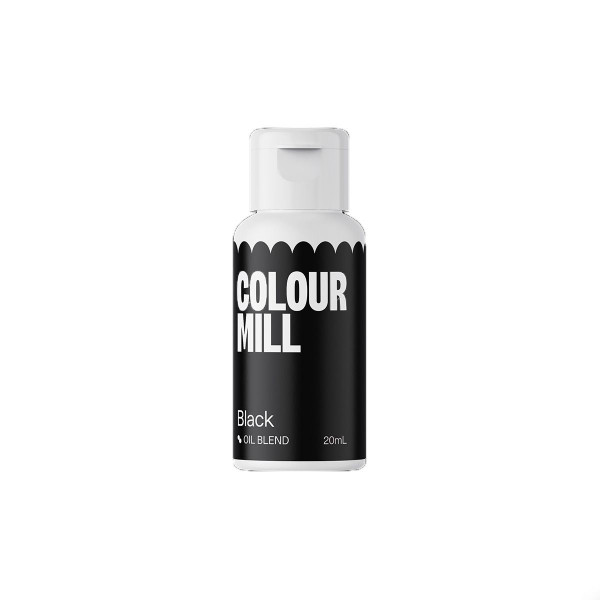 Colour Mill Öl Lebensmittelfarbe Black, Schwarz 20 ml