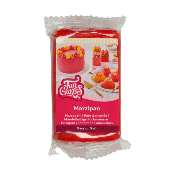FunCakes Mandelhaltige Zuckermasse Passion Red 250 g