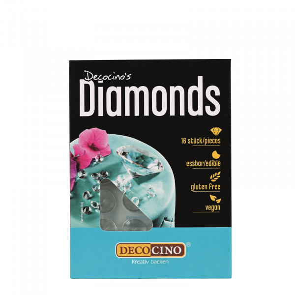 DECOCINO Diamonds - Essbare Diamanten, 16 Stück