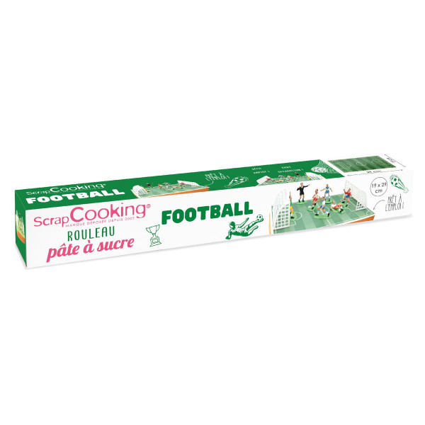 ScrapCooking Glasur Wrap Fondantauflage - Fußball 120g