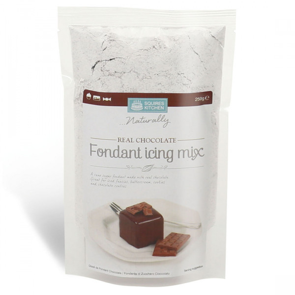 SK Naturally Flavoured Fondant Icing Mix Real Chocolate / Schokolade 250g