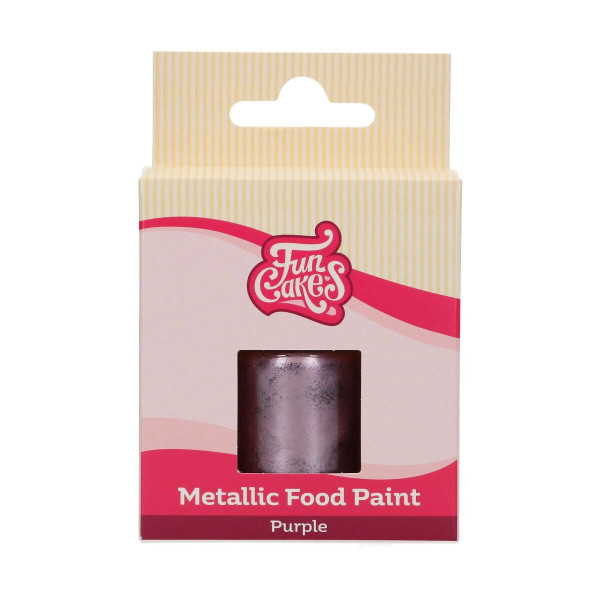 FunCakes FunColours Metallic Food Paint Purple 30ml
