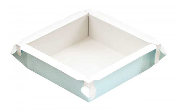 BoxBake Quadratische Einmal Backform ca.25cm Pop-up Cake Tin