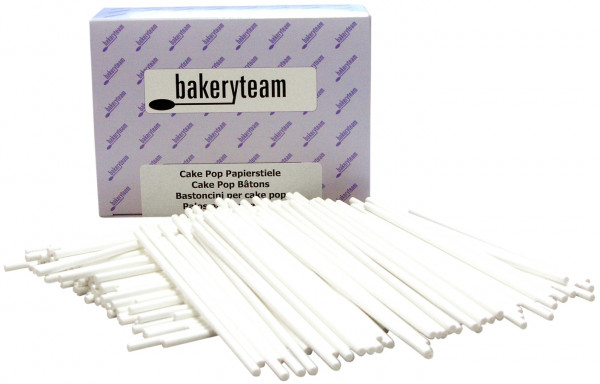 bakeryteam Papierstiele für Cake Pops oder Lutscher 15cm / 400 Stück
