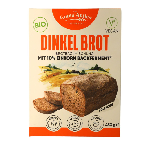 BIO-Dinkel-Backmischung aus Vollkorn-Dinkelmehl 450 g