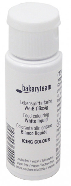 bakeryteam Lebensmittelfarbe weiß - Pure White 55 ml