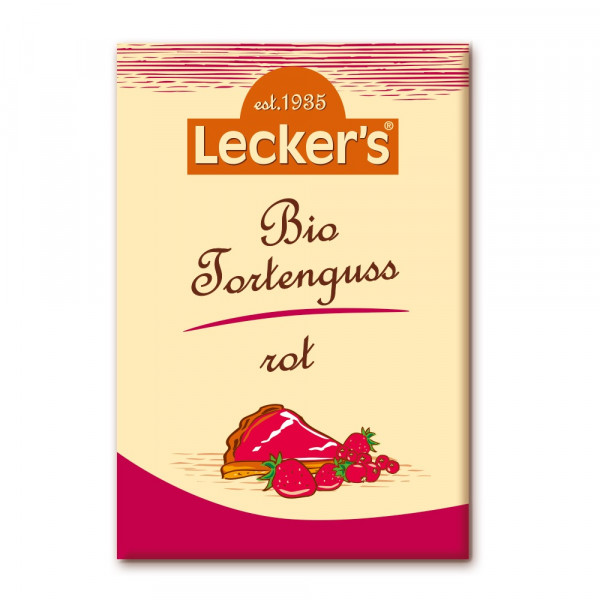 Lecker's Bio Tortenguss rot 2 x 15g