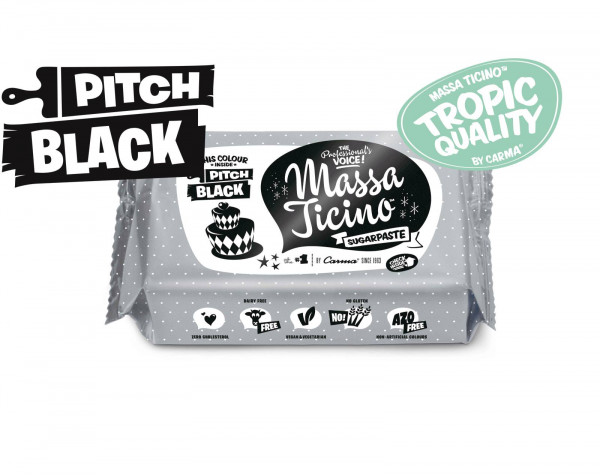 Massa Ticino Fondant Tropic Black 1kg