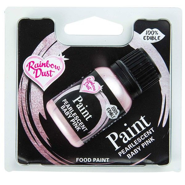 Rainbow Dust Metallic-Lebensmittelfarbe Pearlescent Baby Pink 25ml