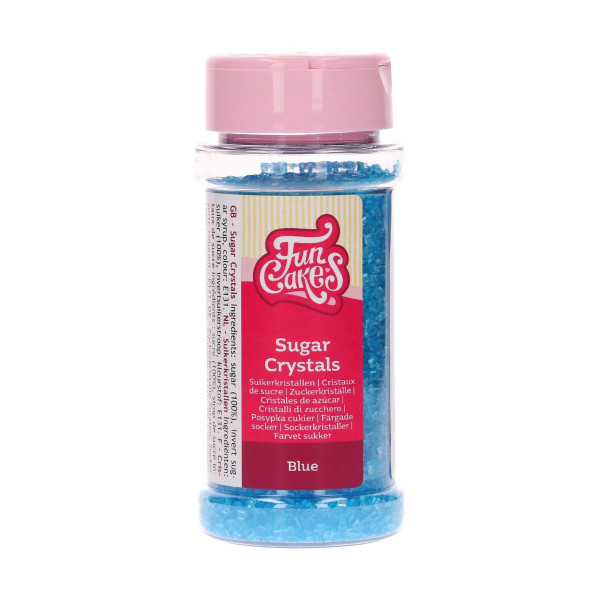 FunCakes Sugar Crystals / Zuckerkristalle Blau 80 g