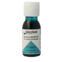 bakeryteam Schokoladenfarbe Türkis / Turquoise 18 ml