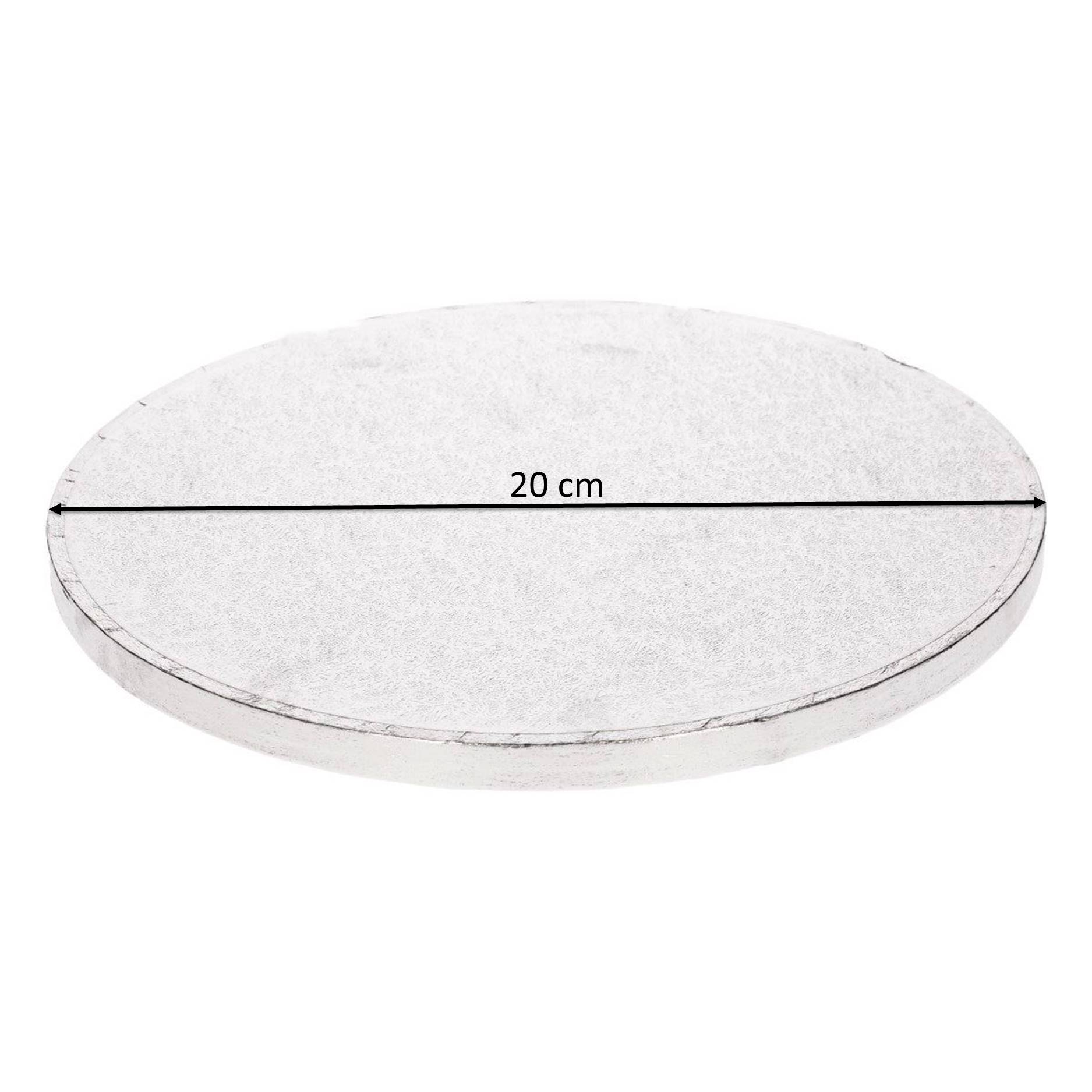 15 x 0.4 x 15 cm Silber Kunststoff PME Runde Tortenplatte 15 cm 