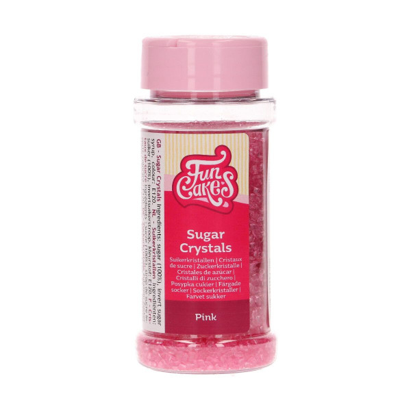 FunCakes Sugar Crystals / Zuckerkristalle Pink 80 g
