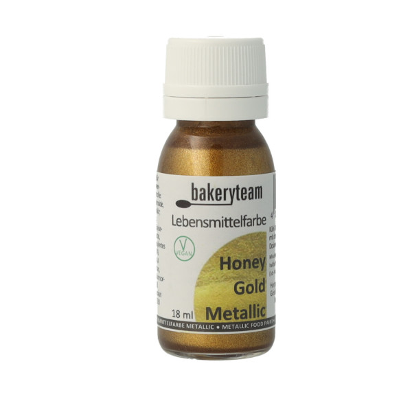 bakeryteam Metallicfarbe Honey-Gold 18ml