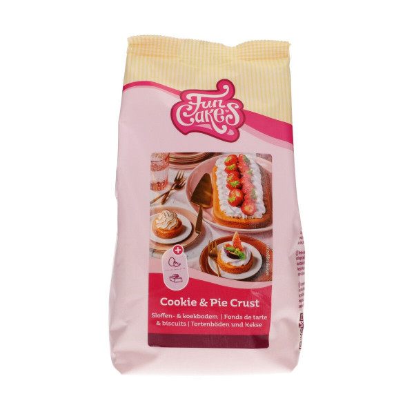 FunCakes Mix Cookie-Pie-Crust süße Tortenböden/Kekse 500 g 